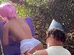 Blonde DOLL gets her ASS slammed again with wild toy ACTION!