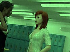 playing with casey's shaved pussy outdoors