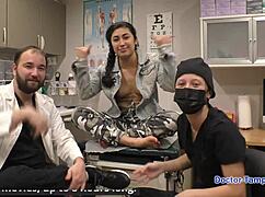 jasmine roses gets intense backstage ass examination by dr tampa