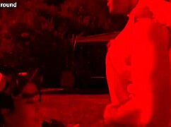 Jade Kush as Chun Li rides two big cocks hard