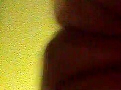 Bent over for bareback doggystyle quickie in living room