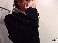 adorable czech kitten gets seduced in the hypermarket and drilled in pov