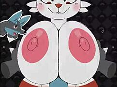 Female Cinderace Gets Beatbanged In Game