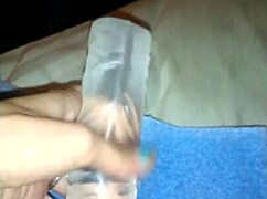 Wife Hayley explores toys with big dildo part one.