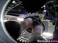 Asian Teen Caught on Hidden Cam Upskirt in Public