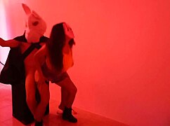 sexy big tit brunette masseuse rubs clit while wet cunt fucked in nuru massage