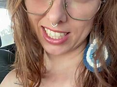 I made him swallow cum in the car during our long trip