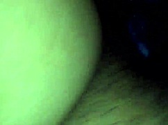 Detailed close-up of creamy little pussy glistening