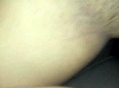 Detailed close-up of creamy little pussy glistening