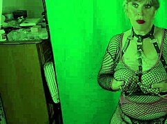 so, gilf carmen’s got this big pink vibrator, and she’s cumming hard.