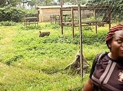 two tourists explore park paths