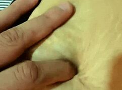 She rides the monster cock until squirting and creampie