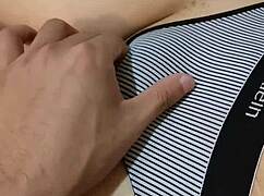 She rides the monster cock until squirting and creampie