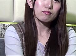 Wow, check this Japanese receptionist moan during raw amateur sex!