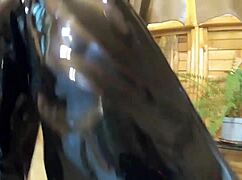 yo, check milfycalla givin’ a deep blow while rockin’ fur and shiny boots!