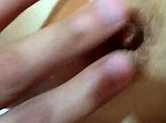 She rides the monster cock until squirting and creampie