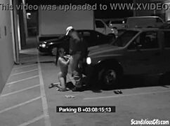 Slut BLOWS Security Guard Hard to Dodge That Fine!