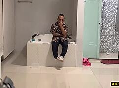 blonde shemale moaning intensely in pleasure - part 2