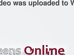 Gorgeous nurse Harding feels aroused playing with sperm sample in lingerie.