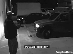 Slut BLOWS Security Guard Hard to Dodge That Fine!