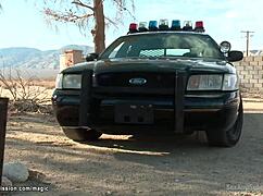 Can the big cock sheriff handle fucking two bound students outdoors?