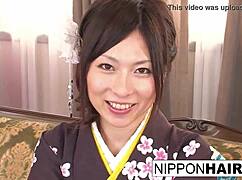 japanese geisha gets tied up and played with in a traditional setting