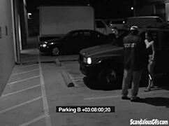 Slut BLOWS Security Guard Hard to Dodge That Fine!