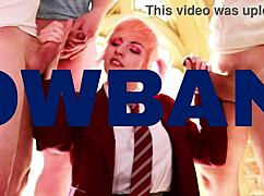 Gorgeous nurse Harding feels aroused playing with sperm sample in lingerie.