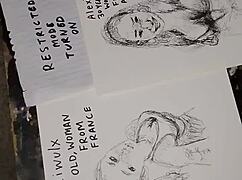 women's tits get groped and covered in cum during solo massage