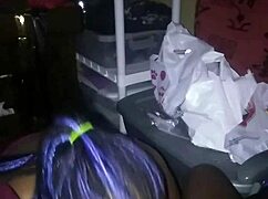 Ebony SBBW with big tits and ass takes monster black cock in deepthroat for her lovers