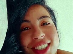 morena feels pleasure touching her big natural tits