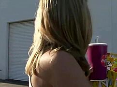 So these blonde lesbian babes are licking each other's pussies, then using a dildo to make each other cum.