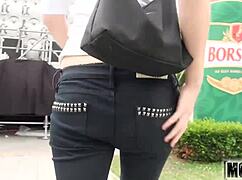 Tourist caught his anal fun with Macy on tape! 🍑