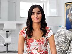 Big cock destroys my tight pussy in first wild scene