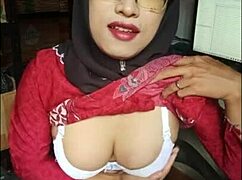 Black Hijab Transgirl Slut Strokes Solo to Sticky Finish