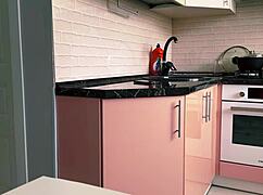 Fucked my friend's russian girlfriend in the kitchen while she cheated on her husband.