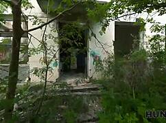 Hunt4k slutty brunette girlfriend gets passionate anal fuck from stranger while cuckold watches