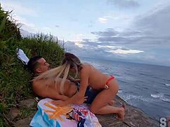 I caught my couple having anal sex on sao paulo beach