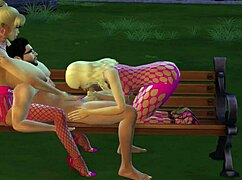 Sims 4 Porn: Mortimer and Friend Bang Two Teen 18+ Blondes