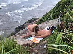 I caught my couple having anal sex on sao paulo beach