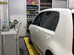 i changed car oil, paid with pussy again