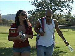 curvy charley chase handles massive black cock with ease