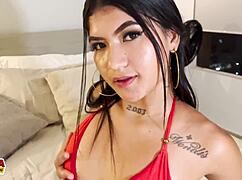 Kimberly Diablo's Tight Pussy Grips Big White Cock In First Casting – Intense Or Too Much?