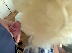 Homemade ebony and blonde amateur edition