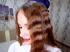 I tease my husband with big natural tits in fetish roleplay