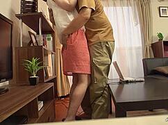 Old dude tricked Japanese teen 18+ into creampie bang, uncensored JAV, oops!