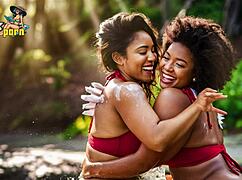 Watch These Latina MILFs in Lesbian Sex Compilation!