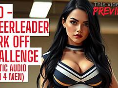 Can this cheerleader make you cum hard in audio jerk off contest?