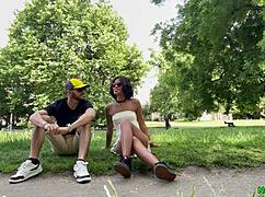 conheci um estranho em praga república tcheca olha oque ele fez comigo e ainda gozou dentro 😈