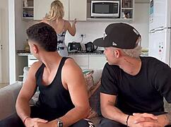 damn, cum bath for my argentinian stepsister's slut and cuckold bf! 😲